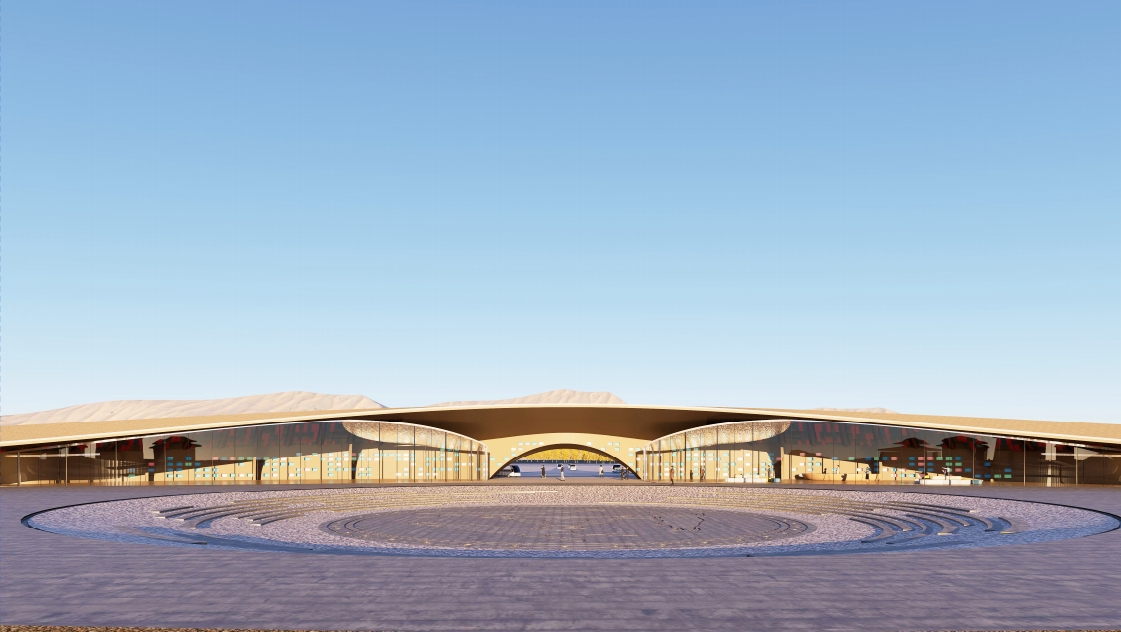 敦煌鸣沙山月牙泉景区基础设施世界杯足球平台（东入口）地基与基础分部工程顺利验收