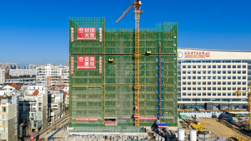 云南省国家中医药传承创新中心项目主体结构全面封顶