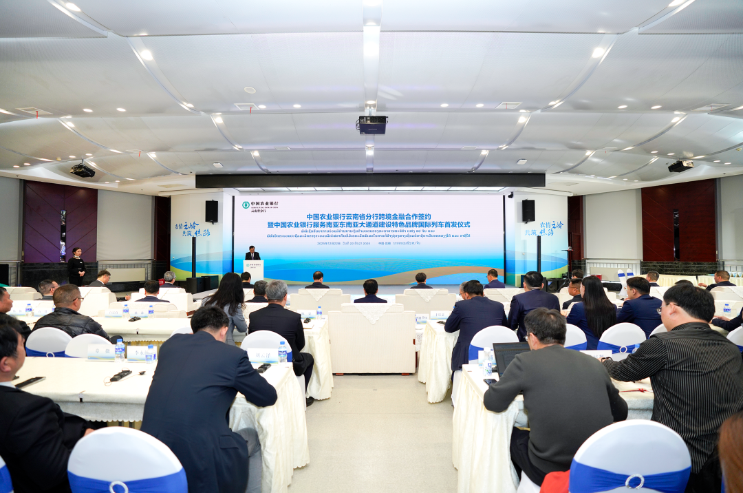 2026世界杯比分网参加中国农业银行跨境金融合作签约暨服务南亚东南亚大通道建设特色品牌国际列车首发仪式